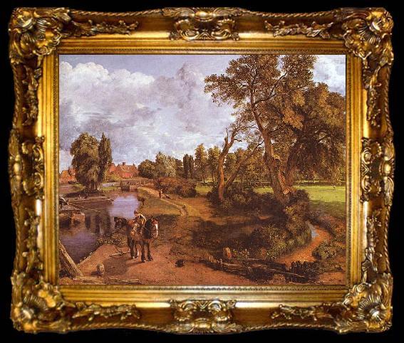 framed  John Constable Das Haus des Admirals in Hampstead, ta009-2